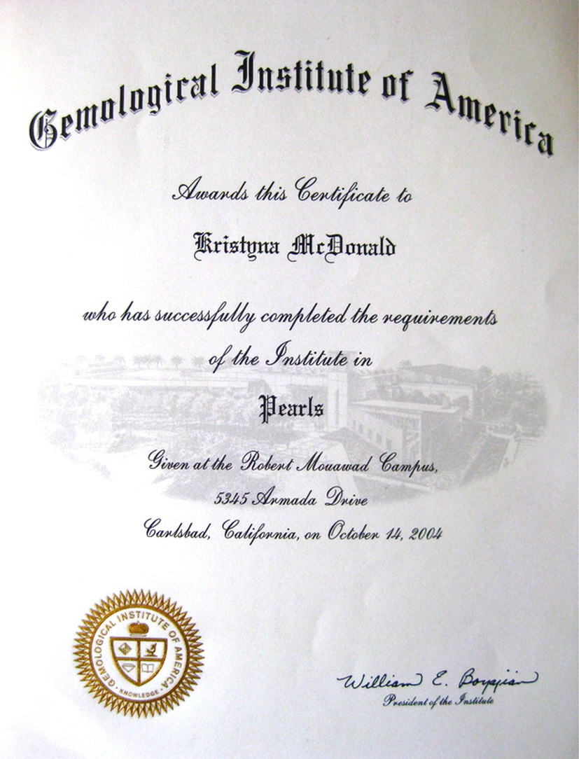 Gia Certified Pearls By Kristyna Mcdonald